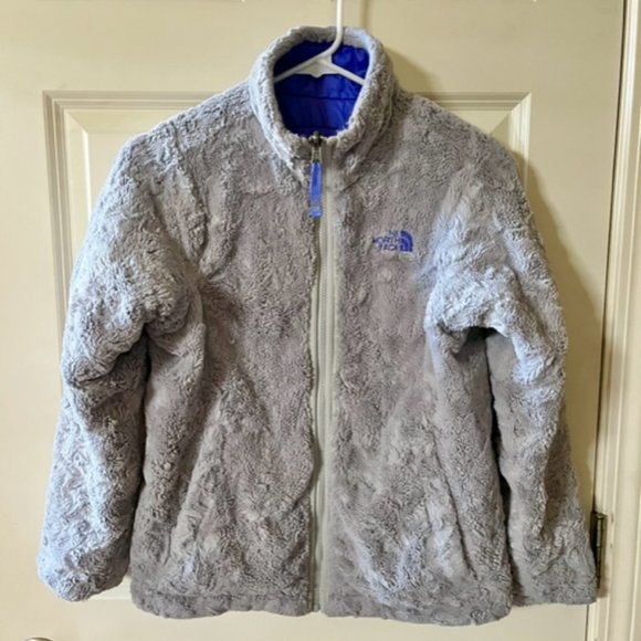 THE NORTH FACE: YOUTH GIRLS 'MOSSBUD SWIRL' REVERSIBLE JACKET-SIZE LARGE (14/16) - Picture 2 of 3